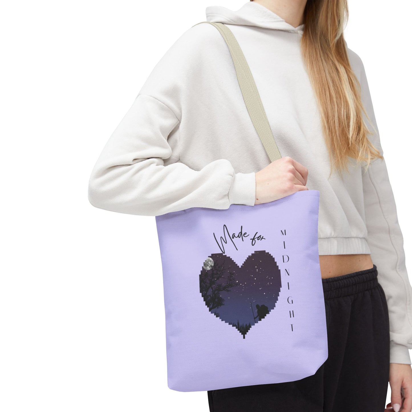 Midnight Heart Tote | Modern, Eco-Friendly Carryall