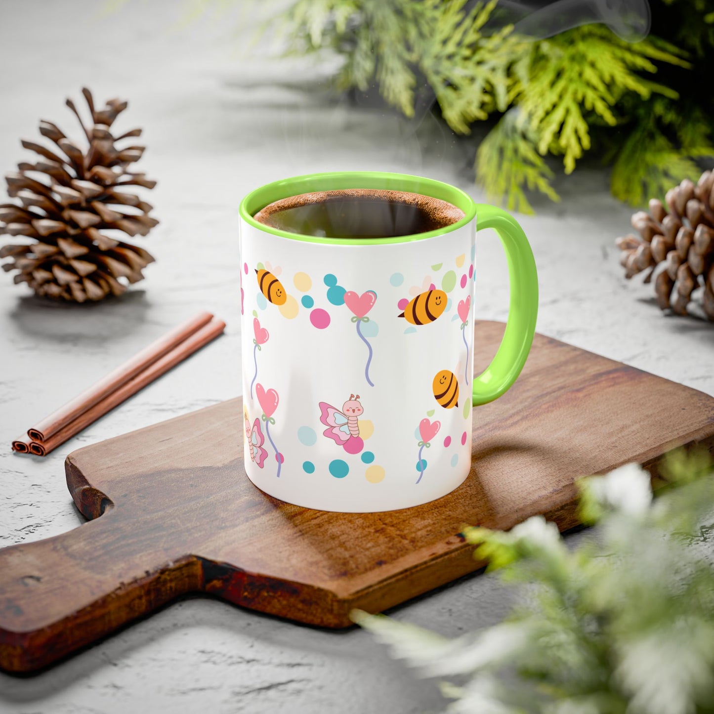 Cute Bee & Fairy Kids’ Mug – Colorful Drinkware