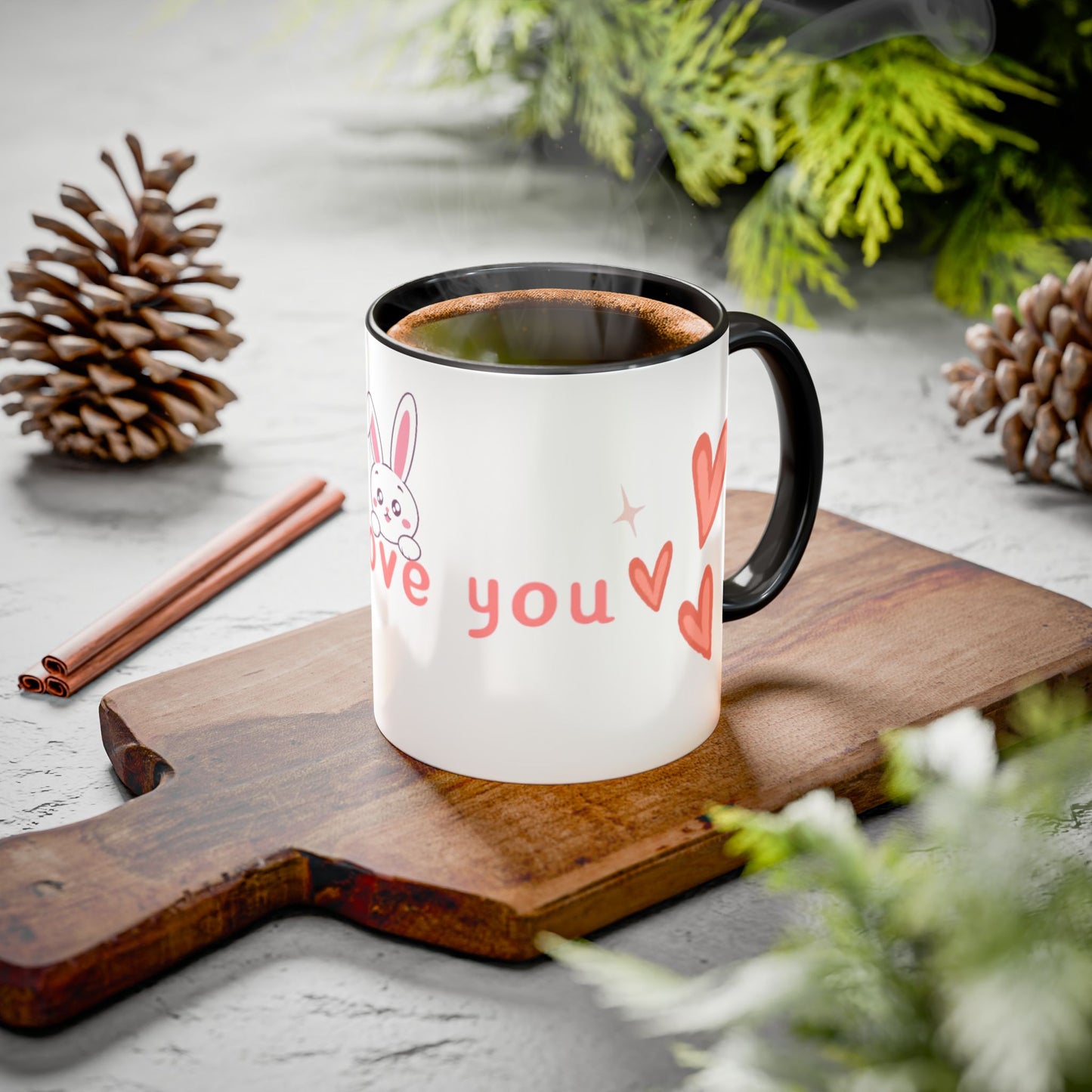 Colorful Bunny Coffee Mug – Sweet Gift for Love & Friendship
