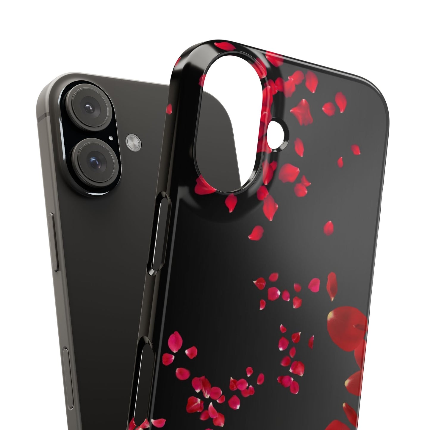 Romantic Rose Slim Phone Case - Floral Design, Love Gift, Phone Accessory, Customizable Cover, Valentine’s Day Present