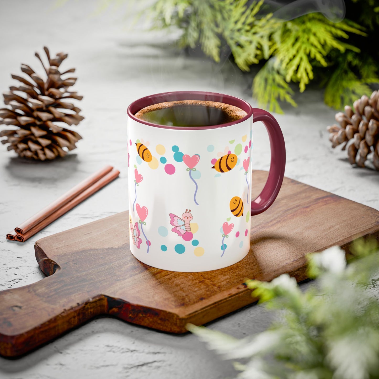 Cute Bee & Fairy Kids’ Mug – Colorful Drinkware