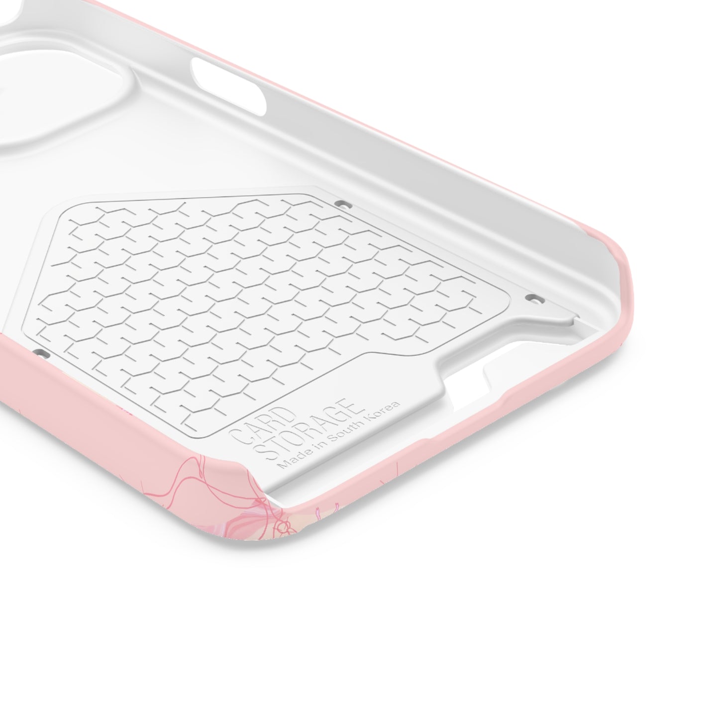 Butterfly Card Holder Phone Case – Stylish Pink Protective Cover