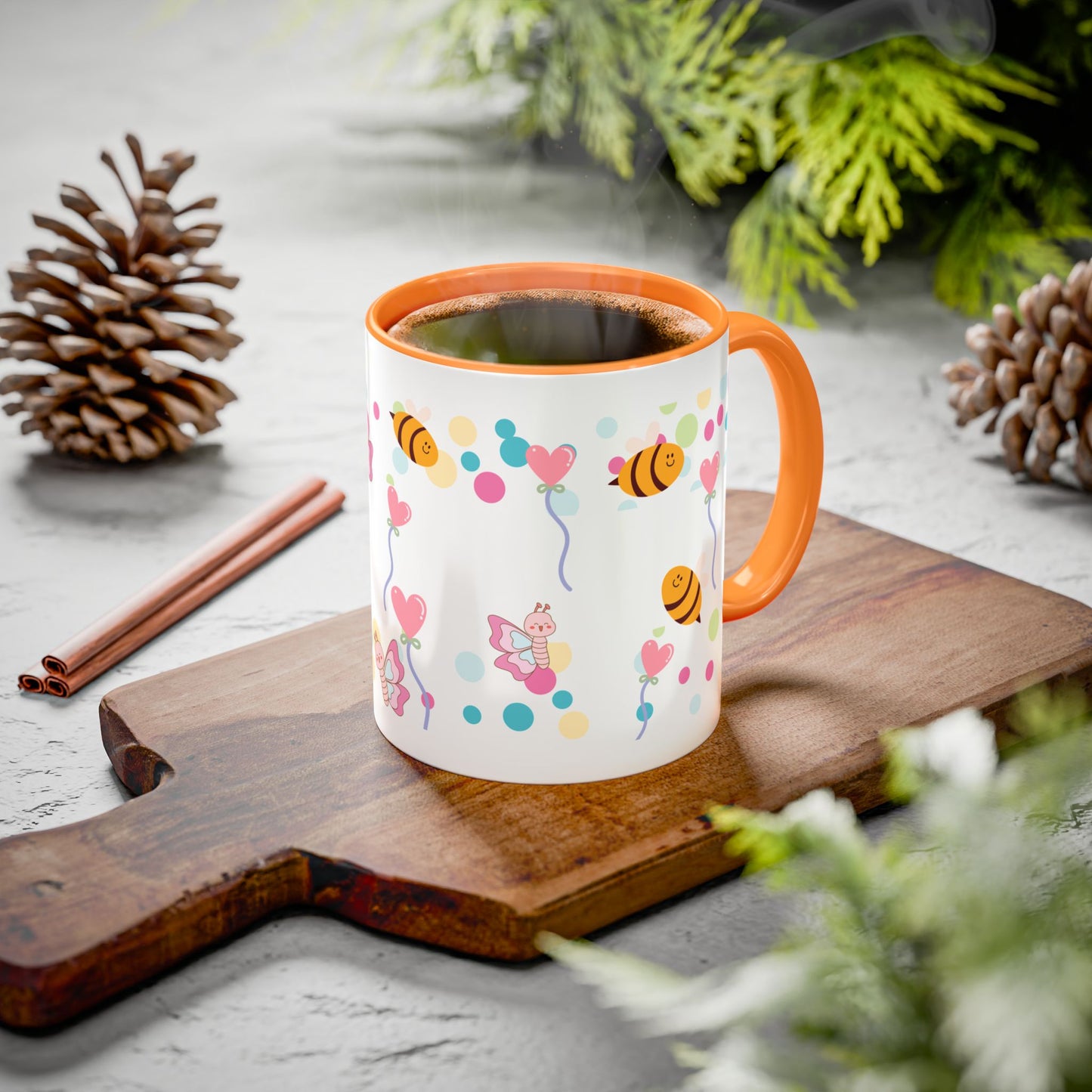 Cute Bee & Fairy Kids’ Mug – Colorful Drinkware