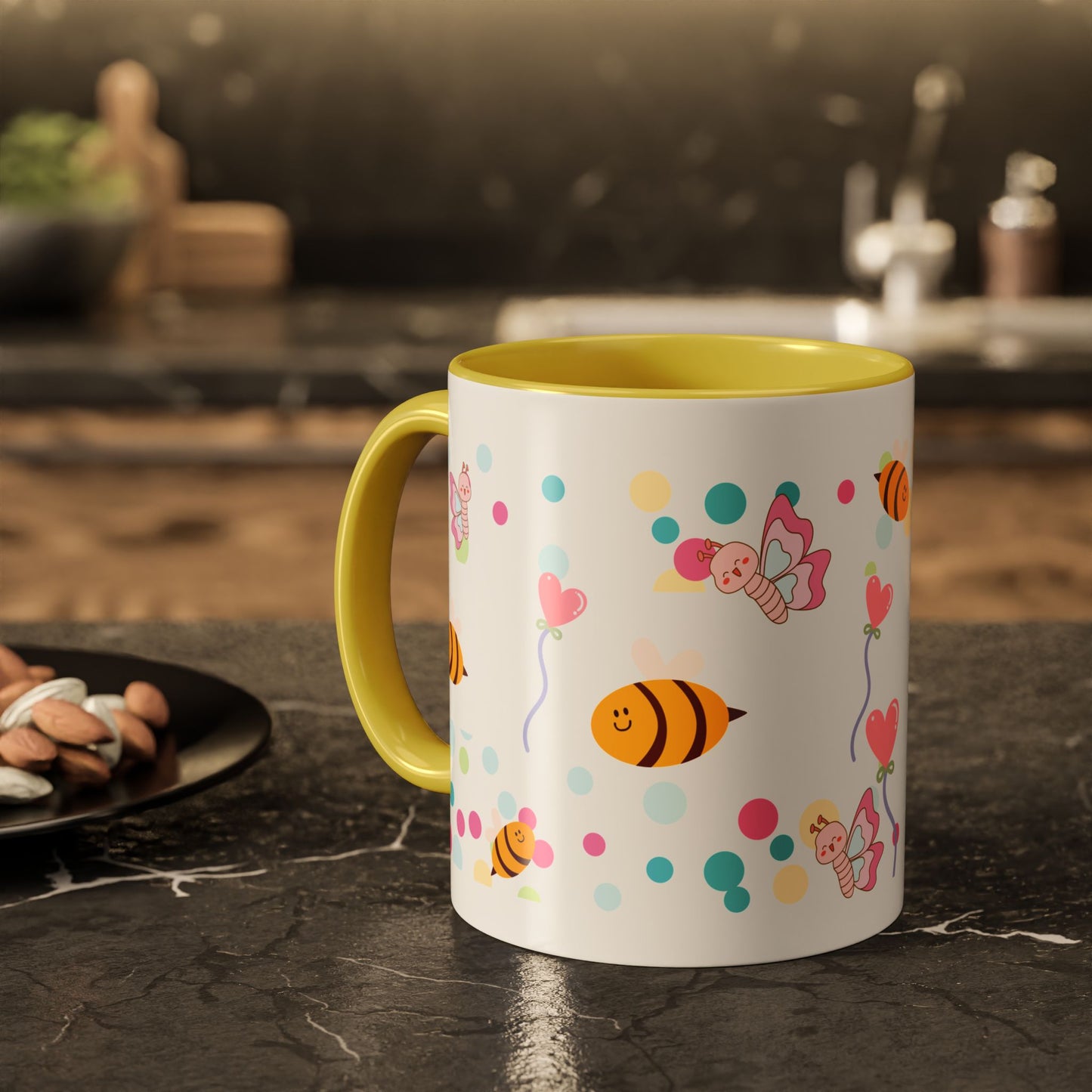 Cute Bee & Fairy Kids’ Mug – Colorful Drinkware