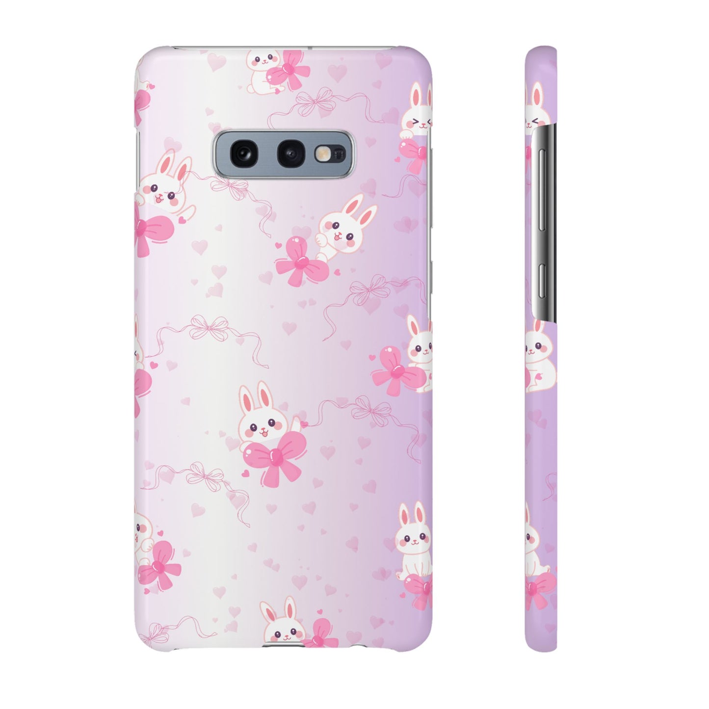 Cute Bunny Snap Cases, Pink Bunny Phone Case, Pastel Animal Phone Cover, Spring Accessories, Gift for Animal Lovers