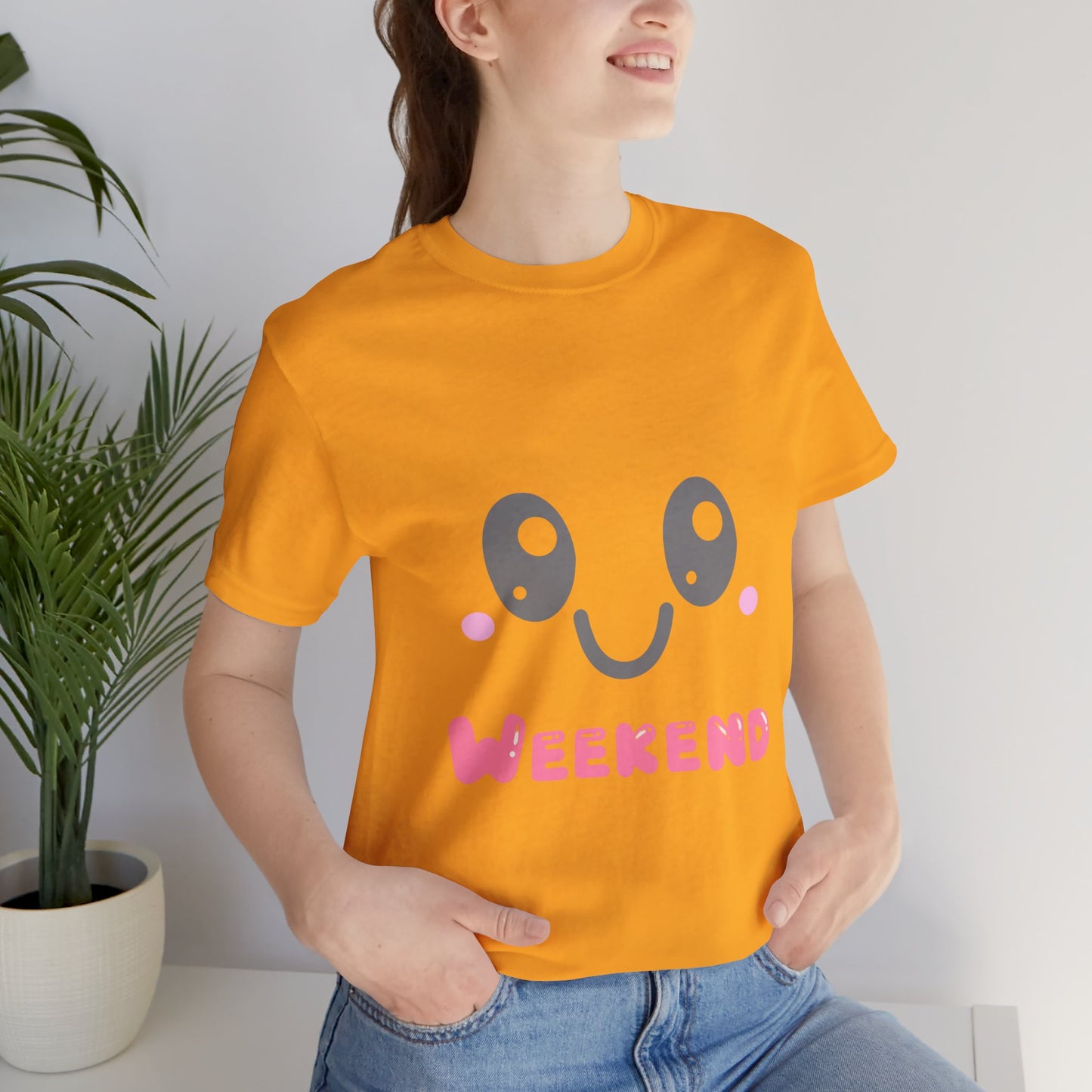 Weekend Kawaii Face T-Shirt