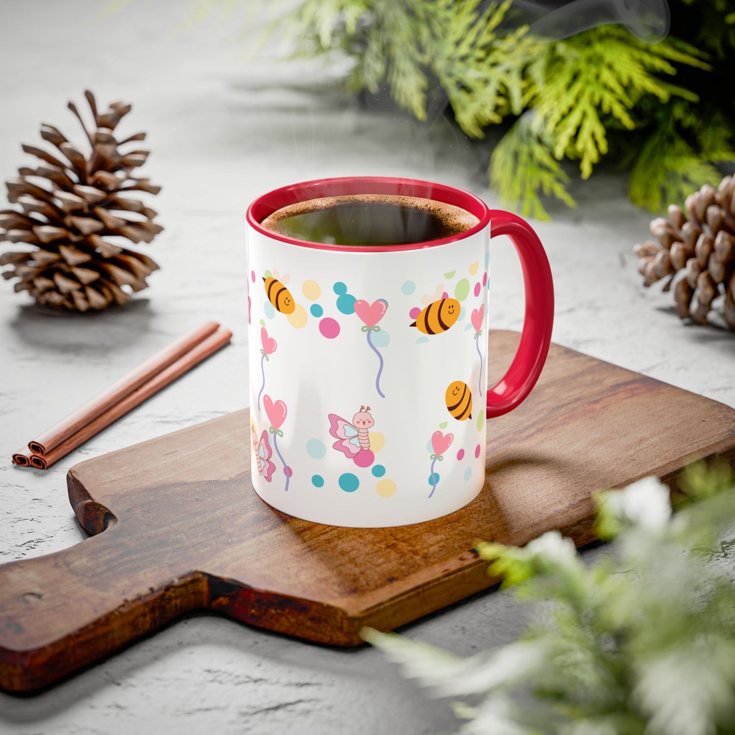 Cute Bee & Fairy Kids’ Mug – Colorful Drinkware