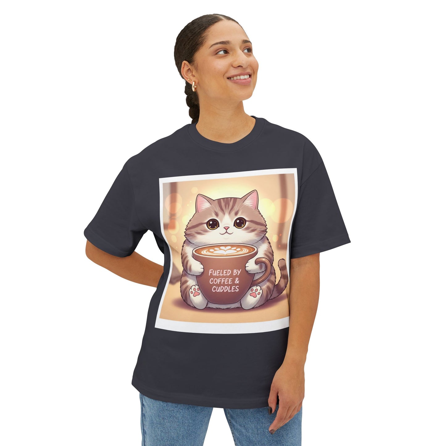 Coffee and Cuddle Unisex Oversized Boxy