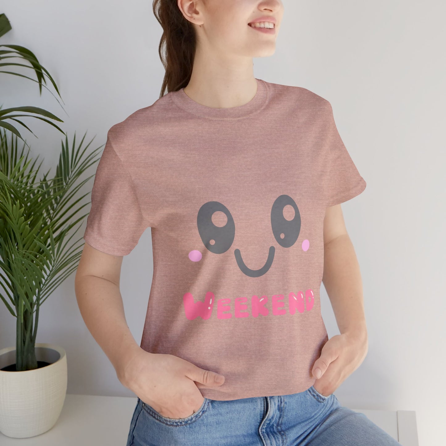 Weekend Kawaii Face T-Shirt