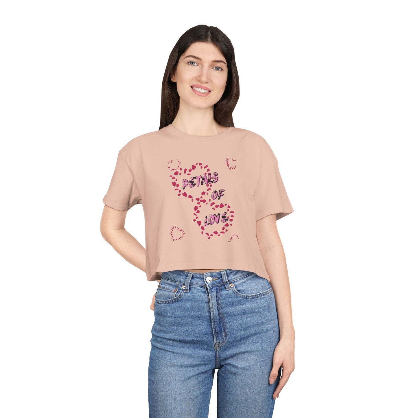 Petals of Love Women’s Crop Top – Stylish Gift for Her