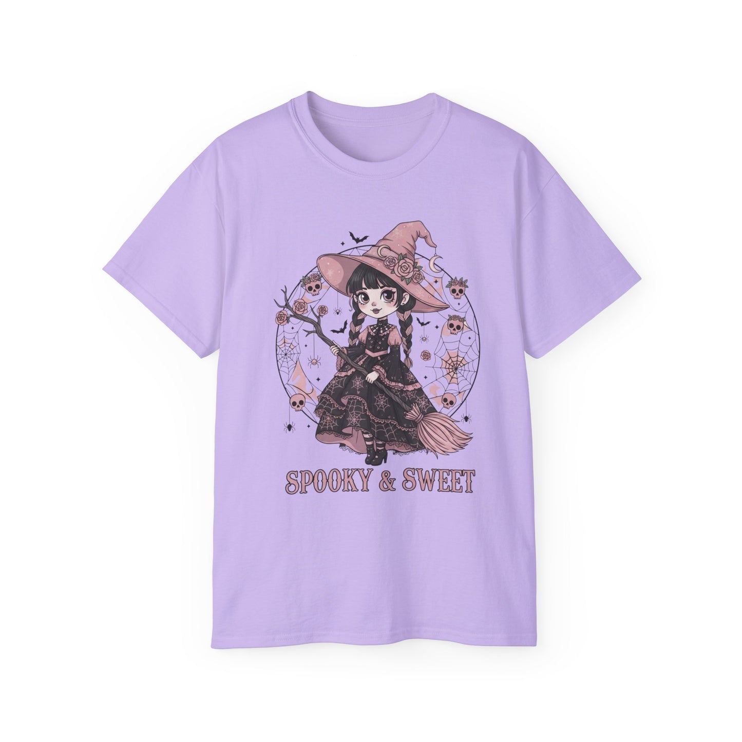 Spooky & Sweet Witch Halloween T-Shirt | Cute Witchy Unisex Graphic Tee