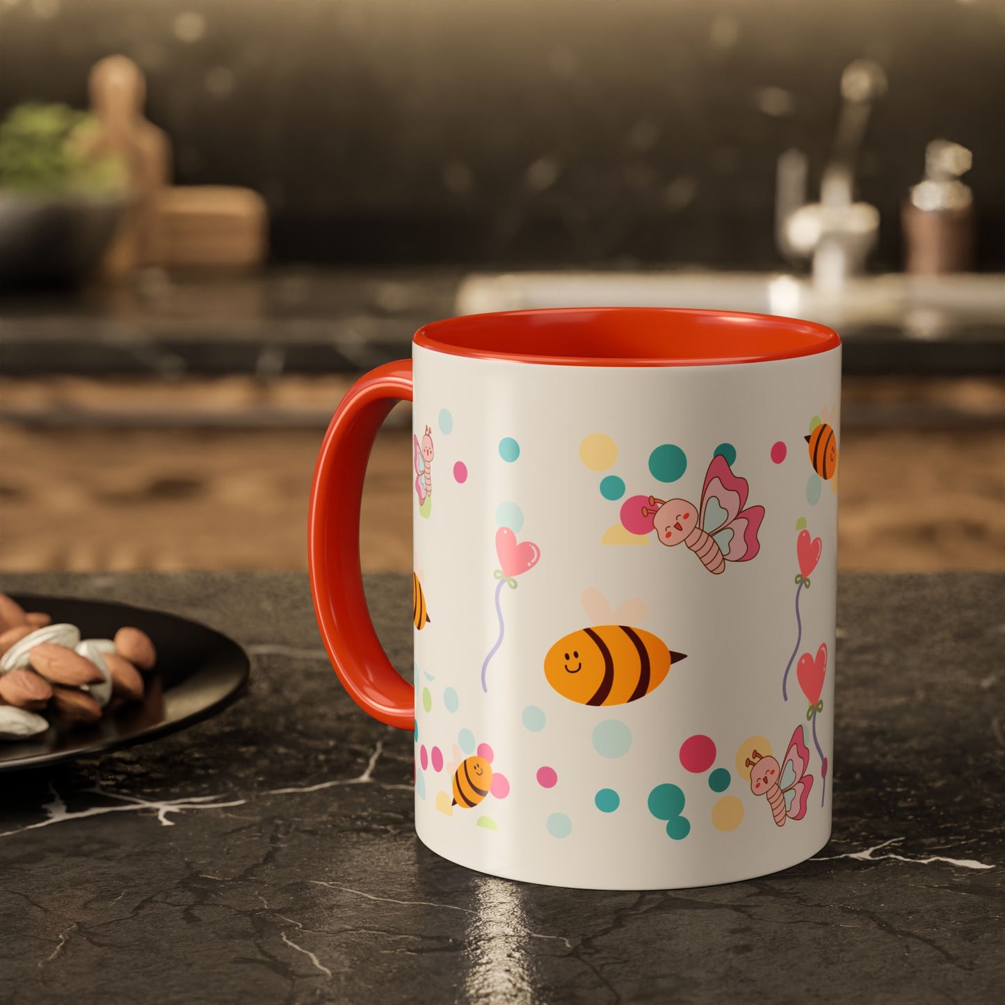 Cute Bee & Fairy Kids’ Mug – Colorful Drinkware