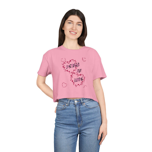 Petals of Love Women’s Crop Top – Stylish Gift for Her