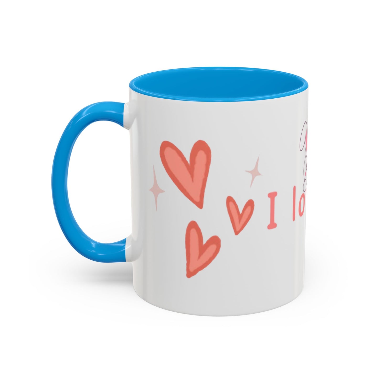 Colorful Bunny Coffee Mug – Sweet Gift for Love & Friendship