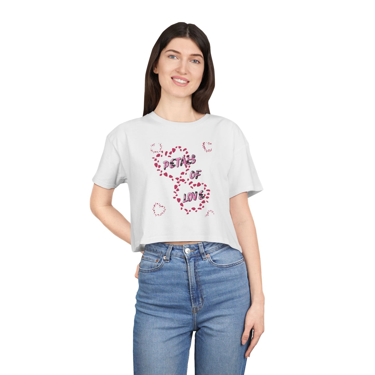 Petals of Love Women’s Crop Top – Stylish Gift for Her