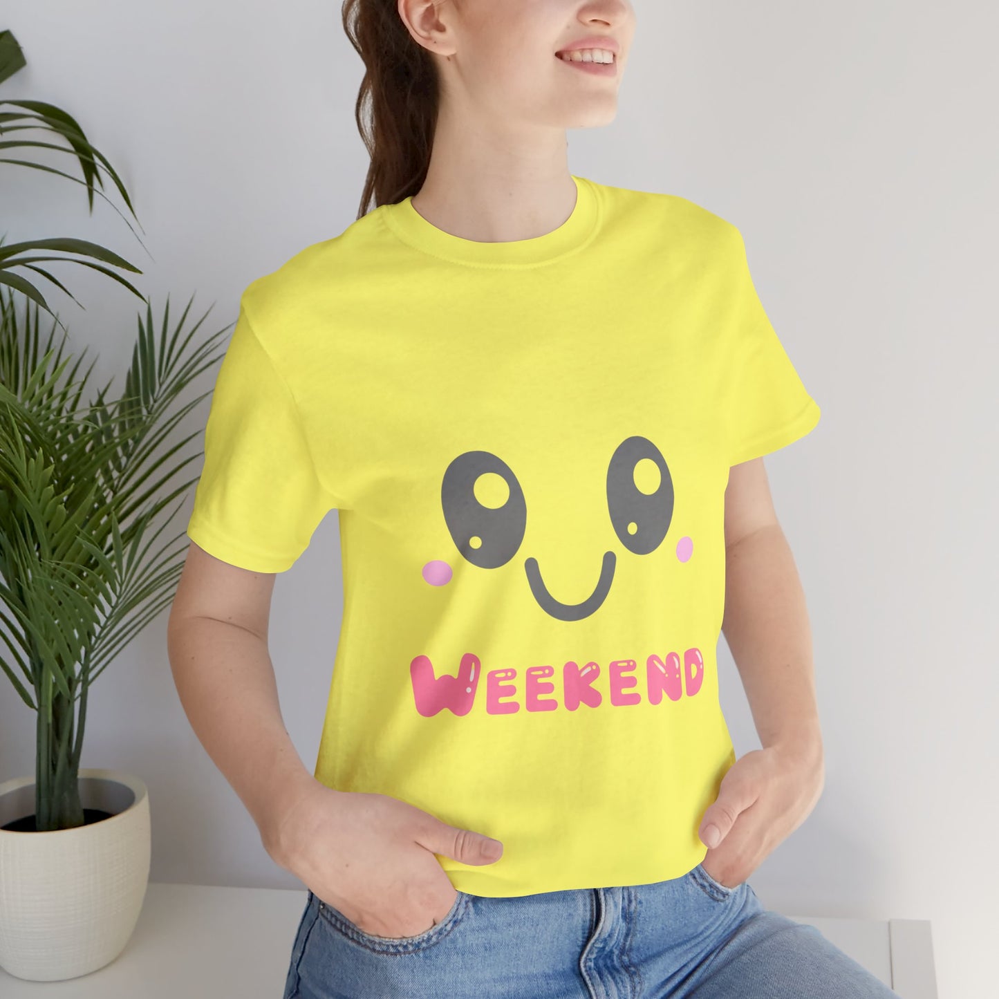 Weekend Kawaii Face T-Shirt