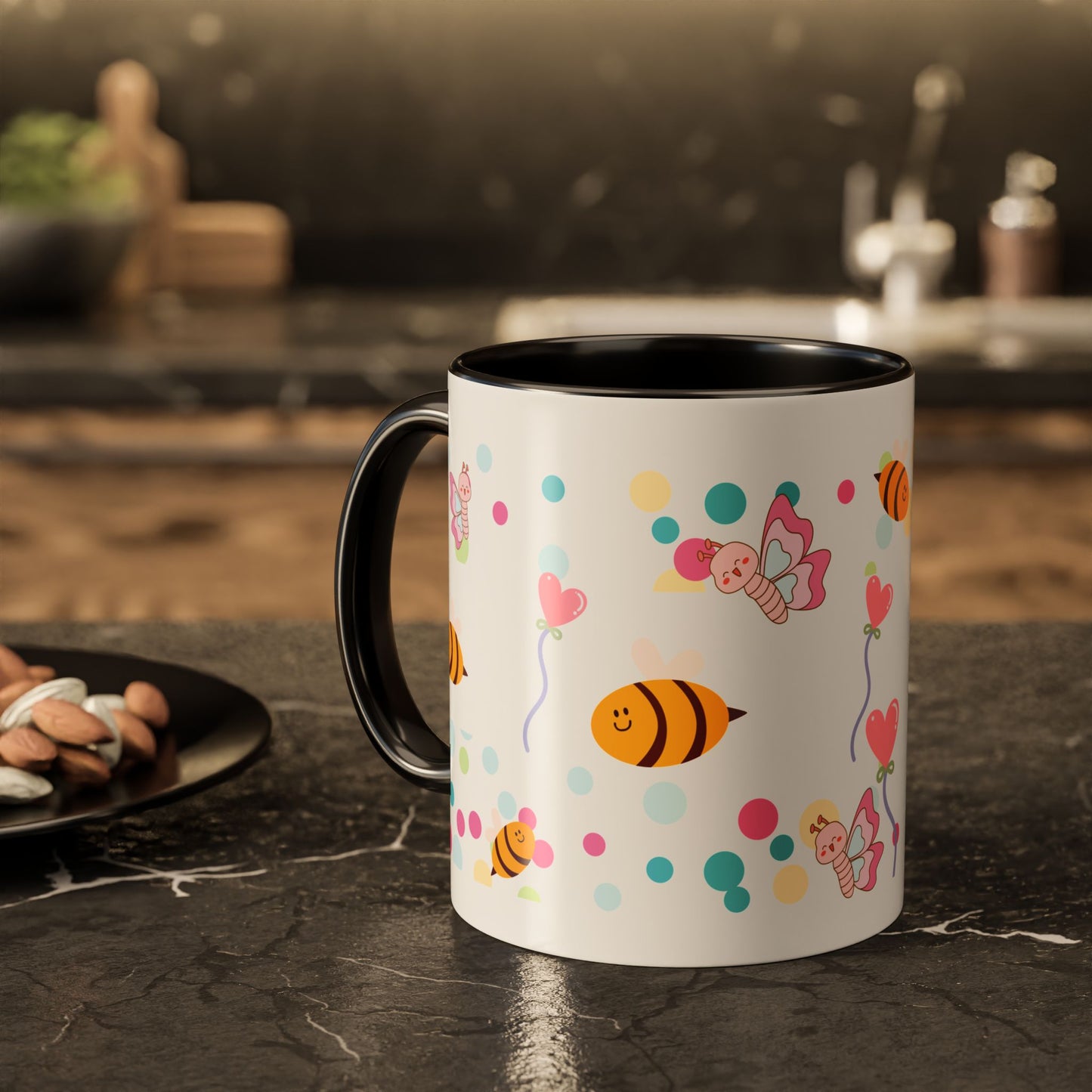Cute Bee & Fairy Kids’ Mug – Colorful Drinkware