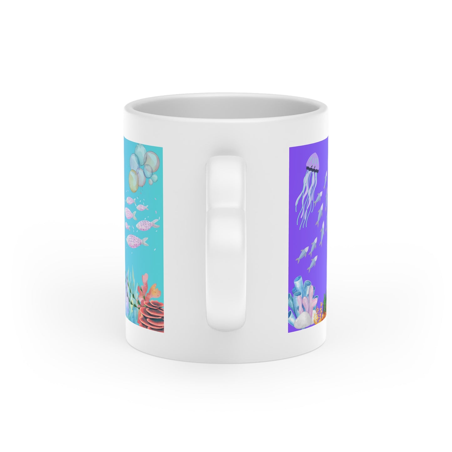Mermaid Heart-Shaped Mug, Cute Mermaid Mug, Gifts for Her, Magical Coffee Cup, Ocean Lover Mug, Nautical Decor