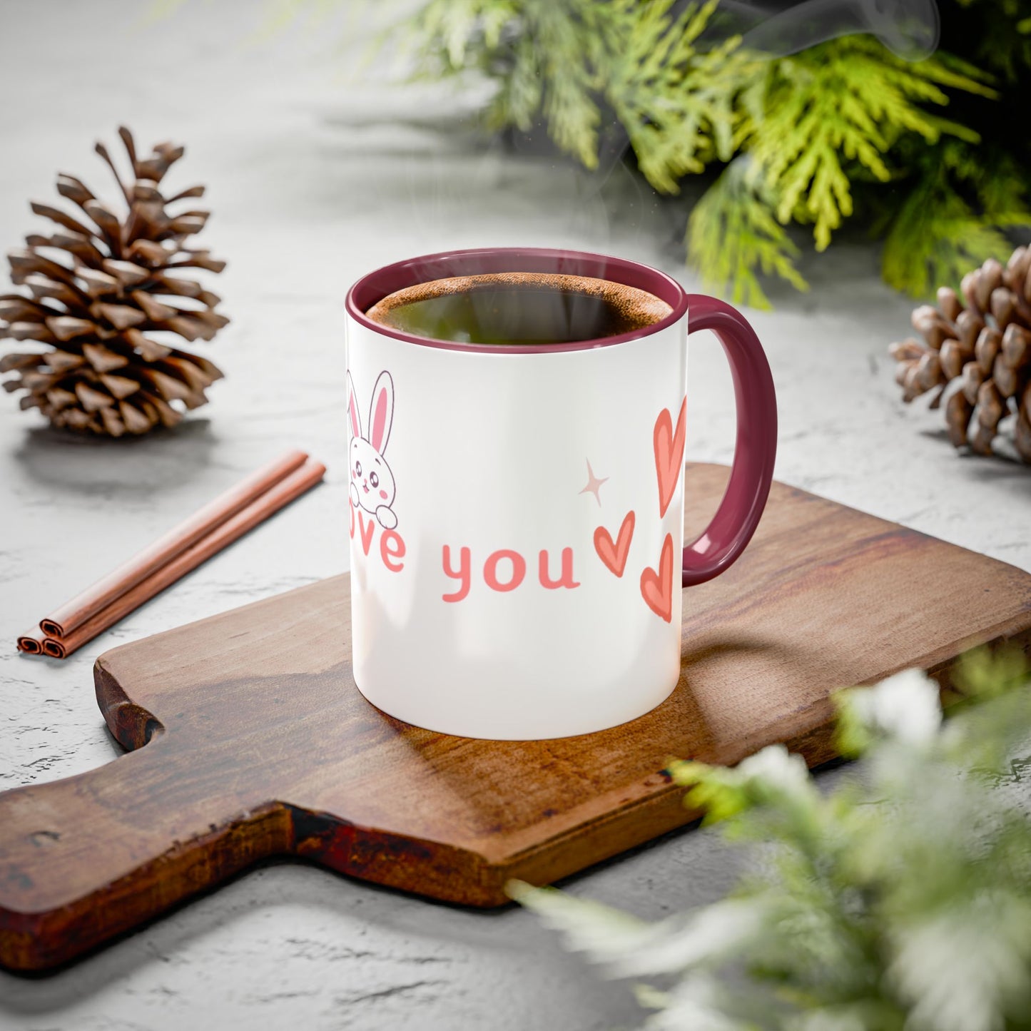 Colorful Bunny Coffee Mug – Sweet Gift for Love & Friendship