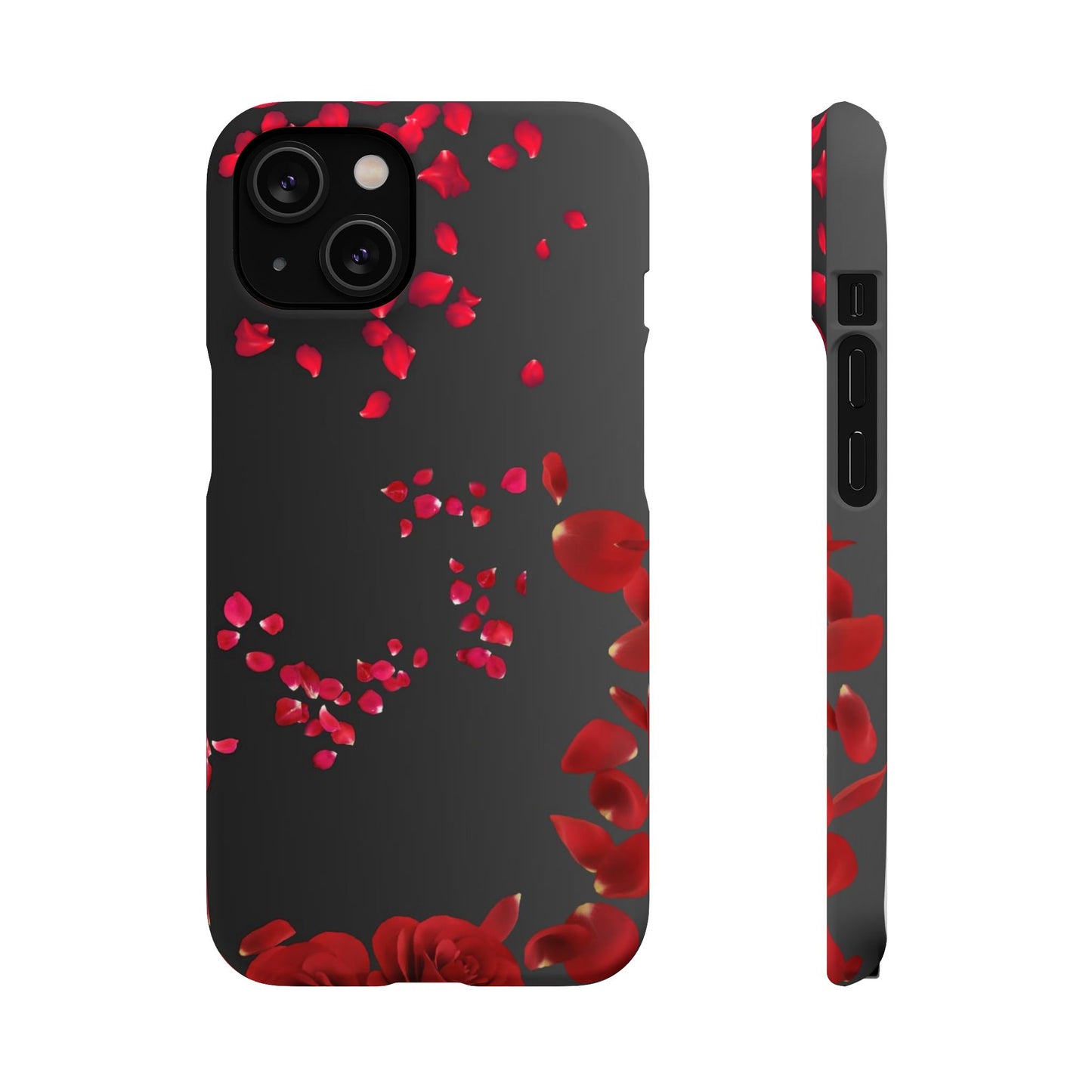 Romantic Floral Phone Case, Snap Case for Lovers, Cute Phone Cover, Gift for Her, Valentine's Day Accessory, Floral Design Snap Cases