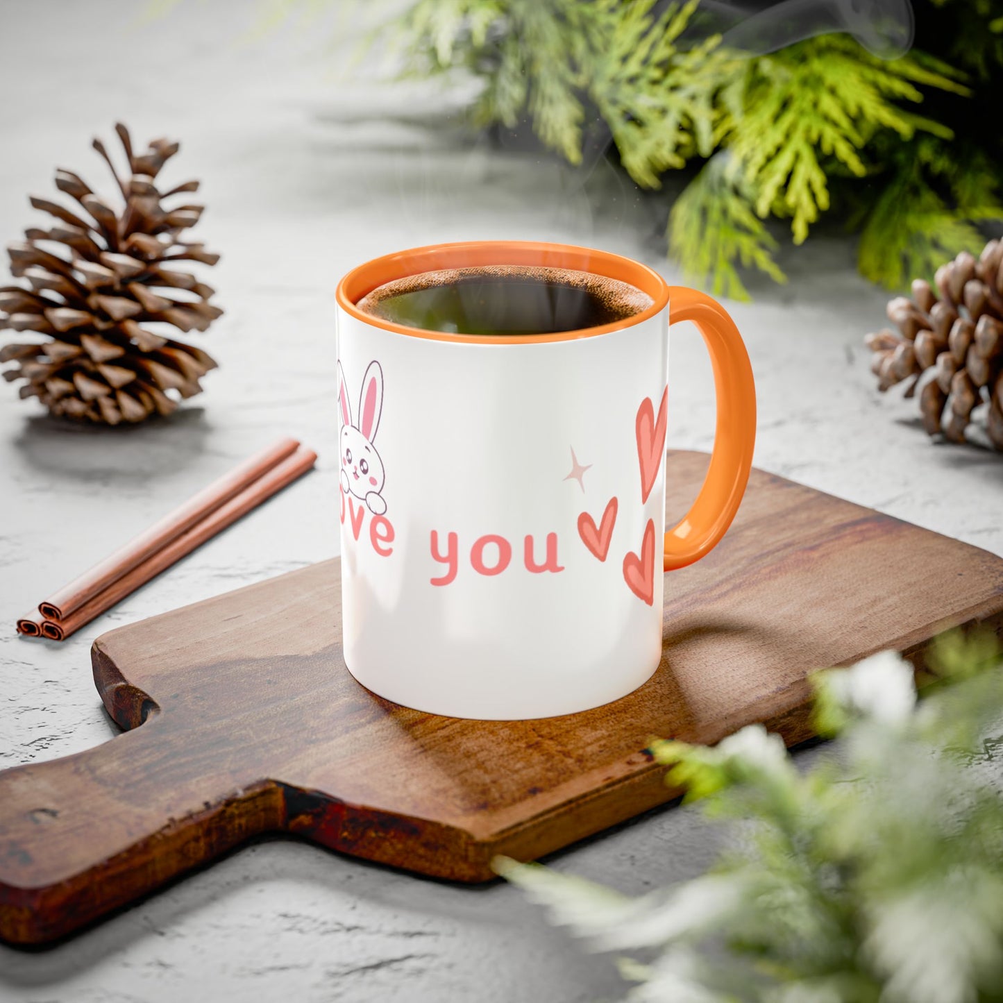 Colorful Bunny Coffee Mug – Sweet Gift for Love & Friendship