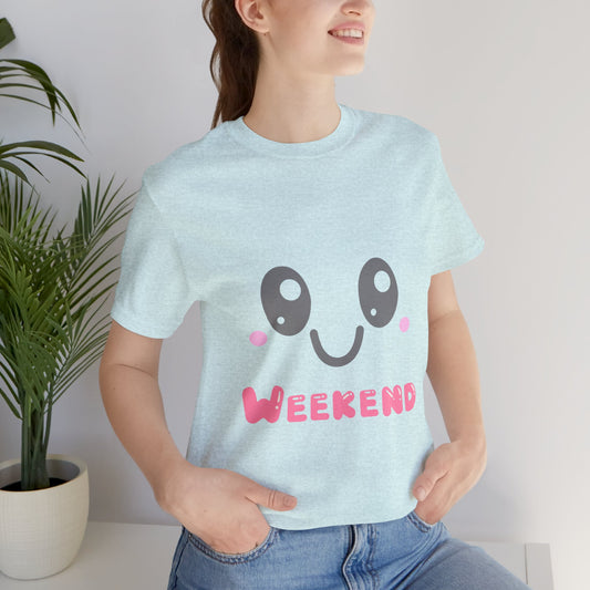 Weekend Kawaii Face T-Shirt