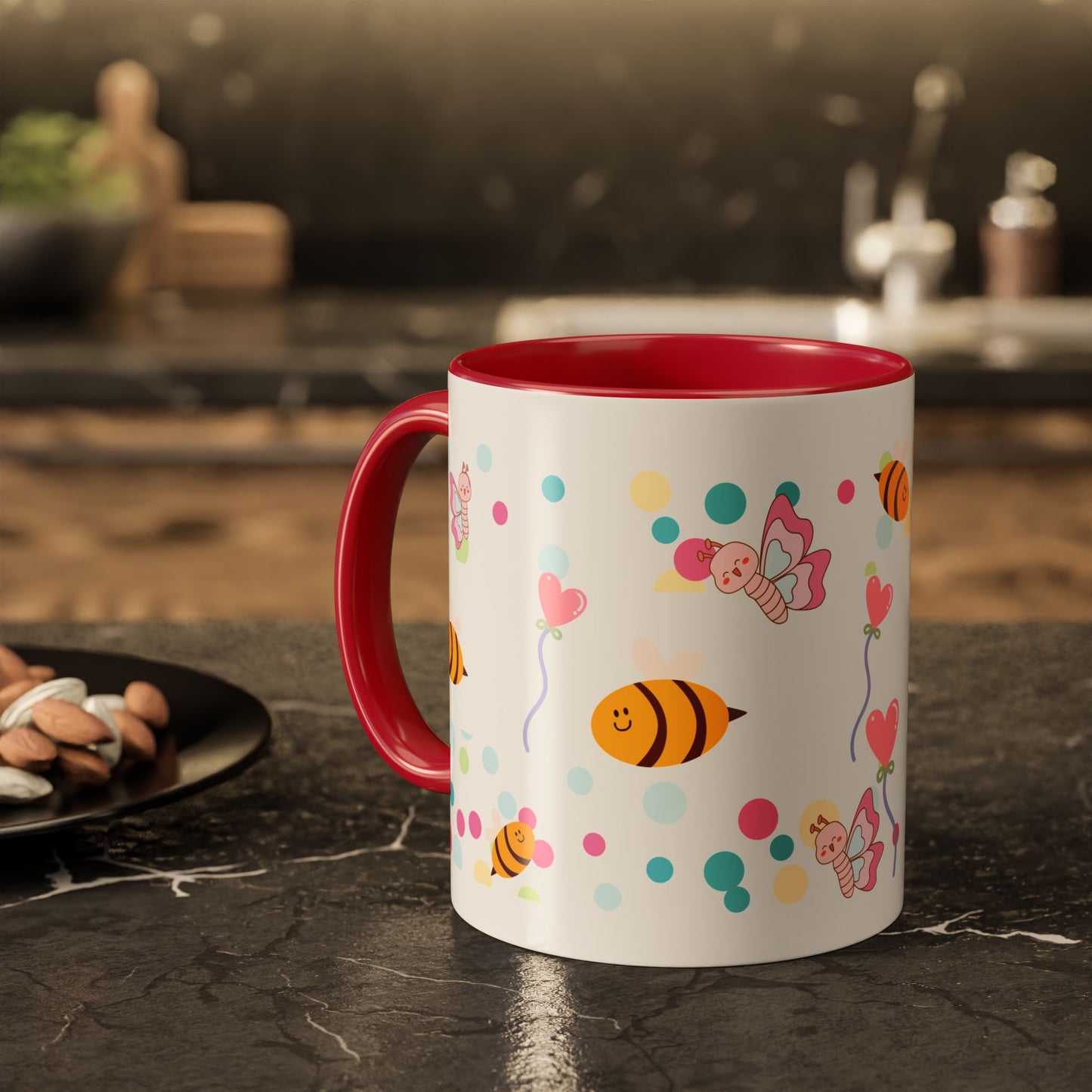 Cute Bee & Fairy Kids’ Mug – Colorful Drinkware