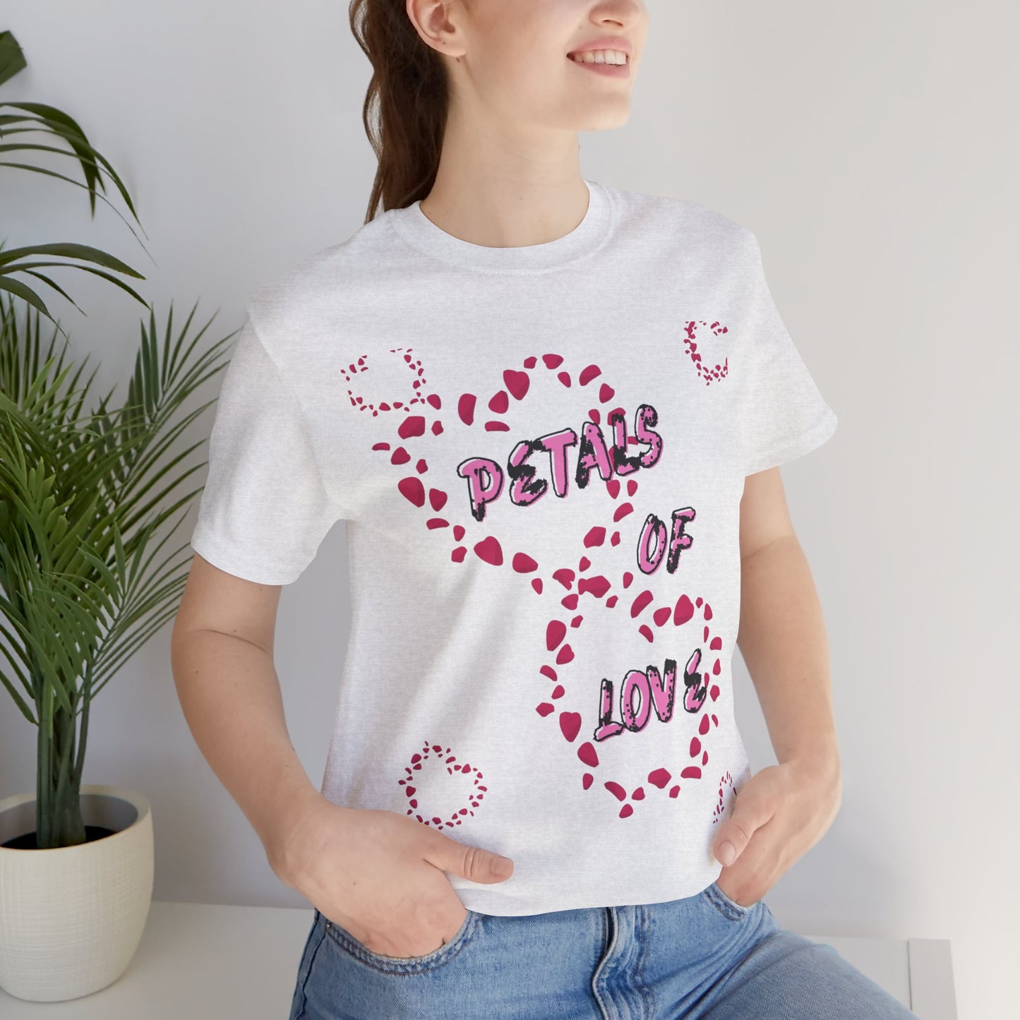Petals of Love Tee – Floral Graphic Unisex Shirt
