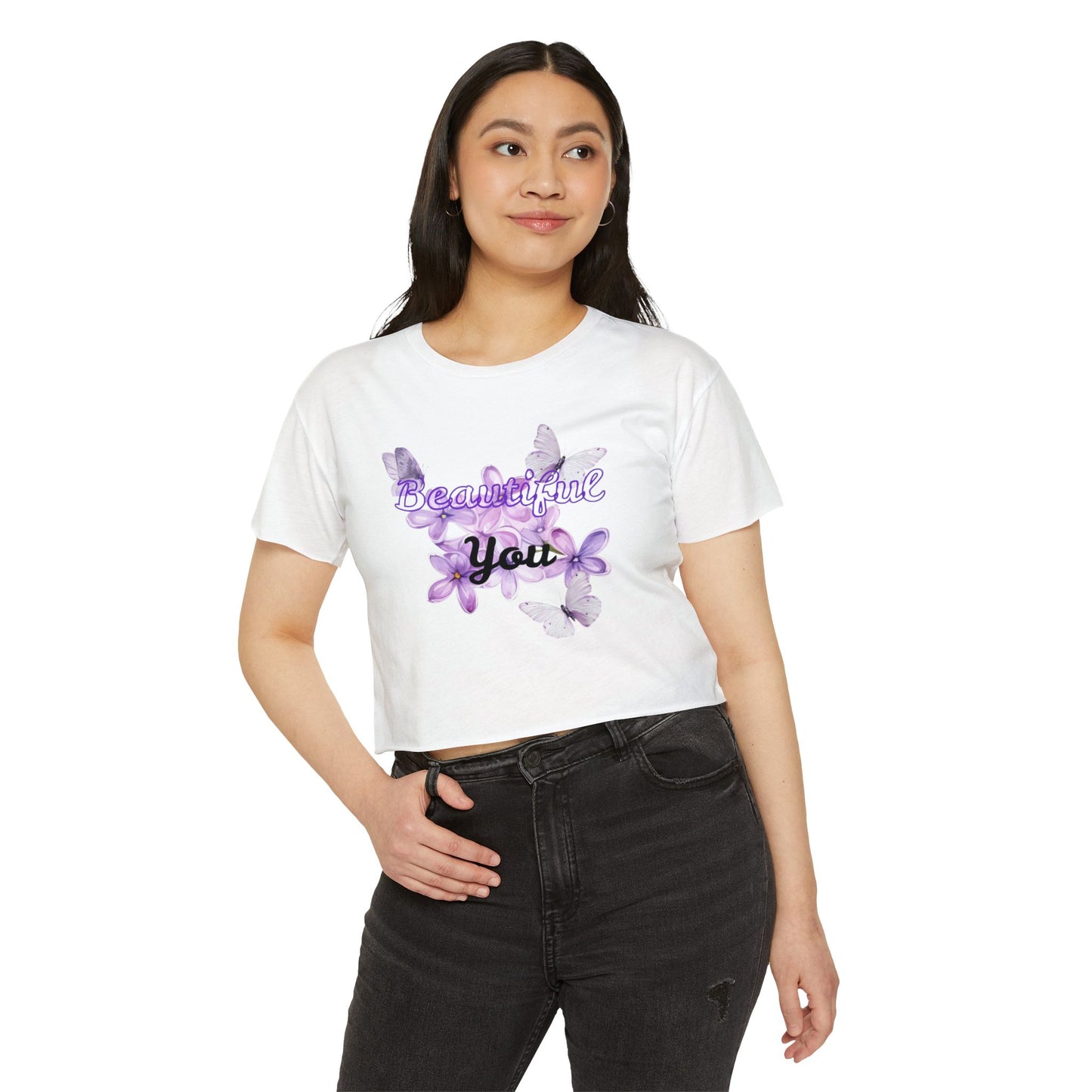 Butterfly Print Boho Tee
