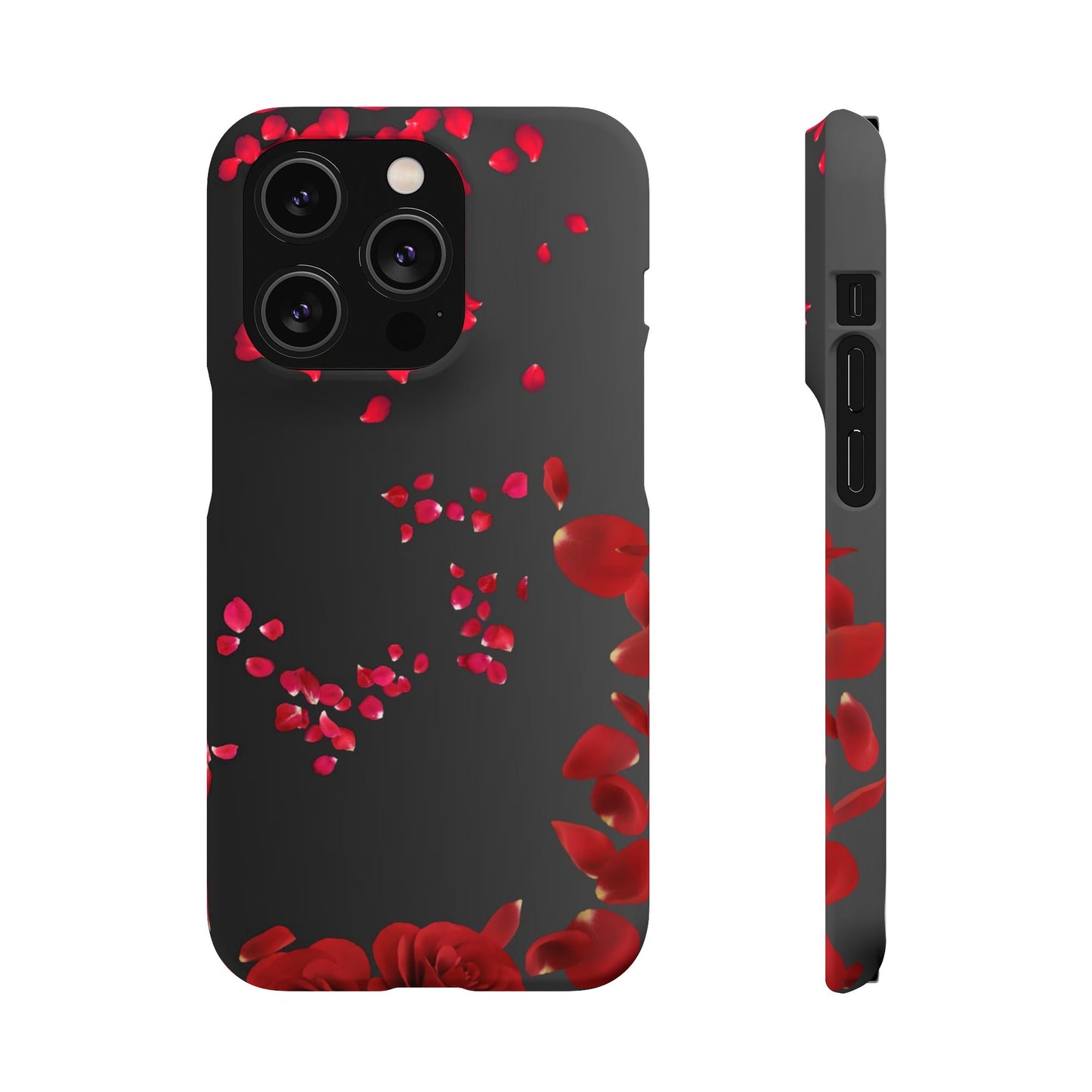 Romantic Floral Phone Case, Snap Case for Lovers, Cute Phone Cover, Gift for Her, Valentine's Day Accessory, Floral Design Snap Cases