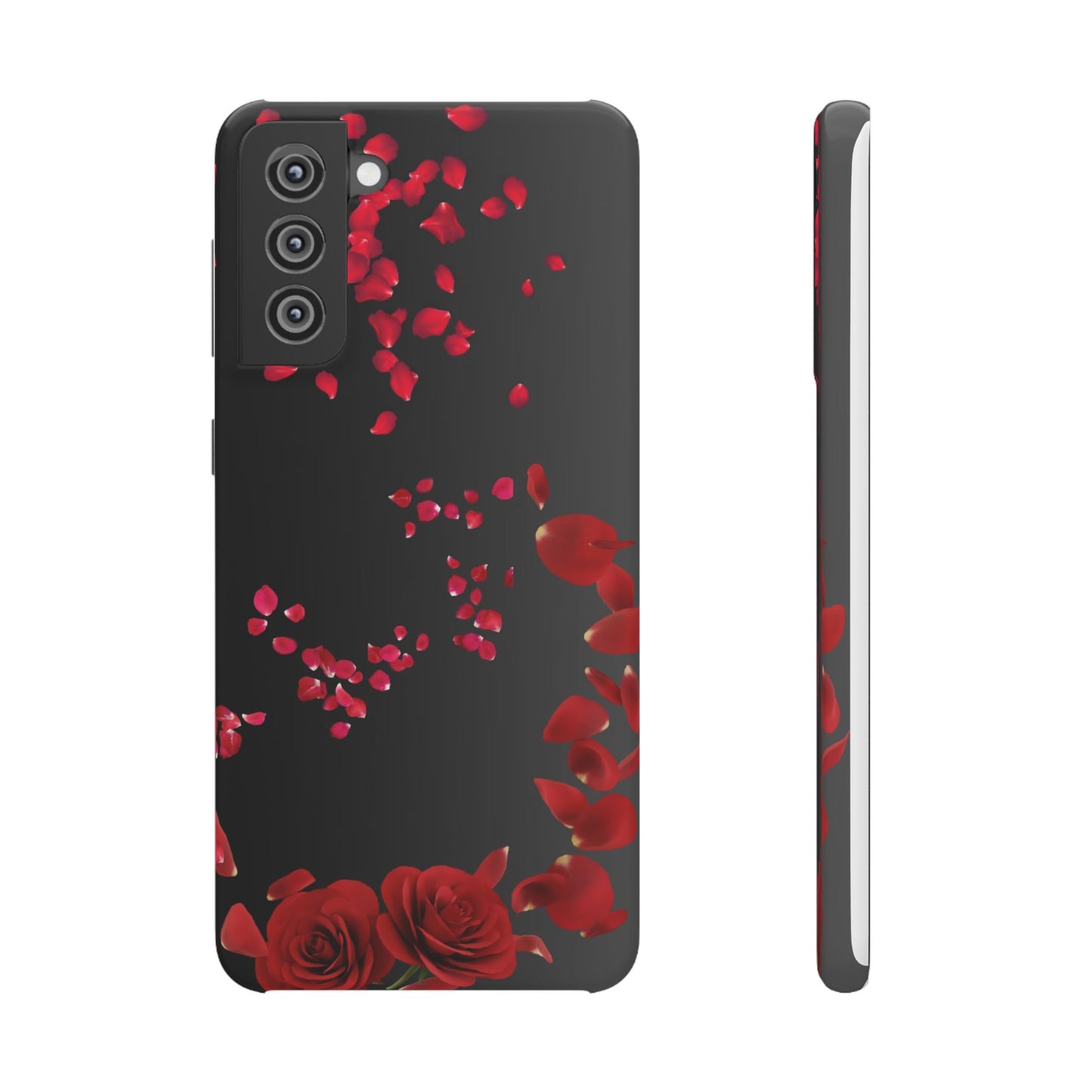 Romantic Floral Phone Case, Snap Case for Lovers, Cute Phone Cover, Gift for Her, Valentine's Day Accessory, Floral Design Snap Cases