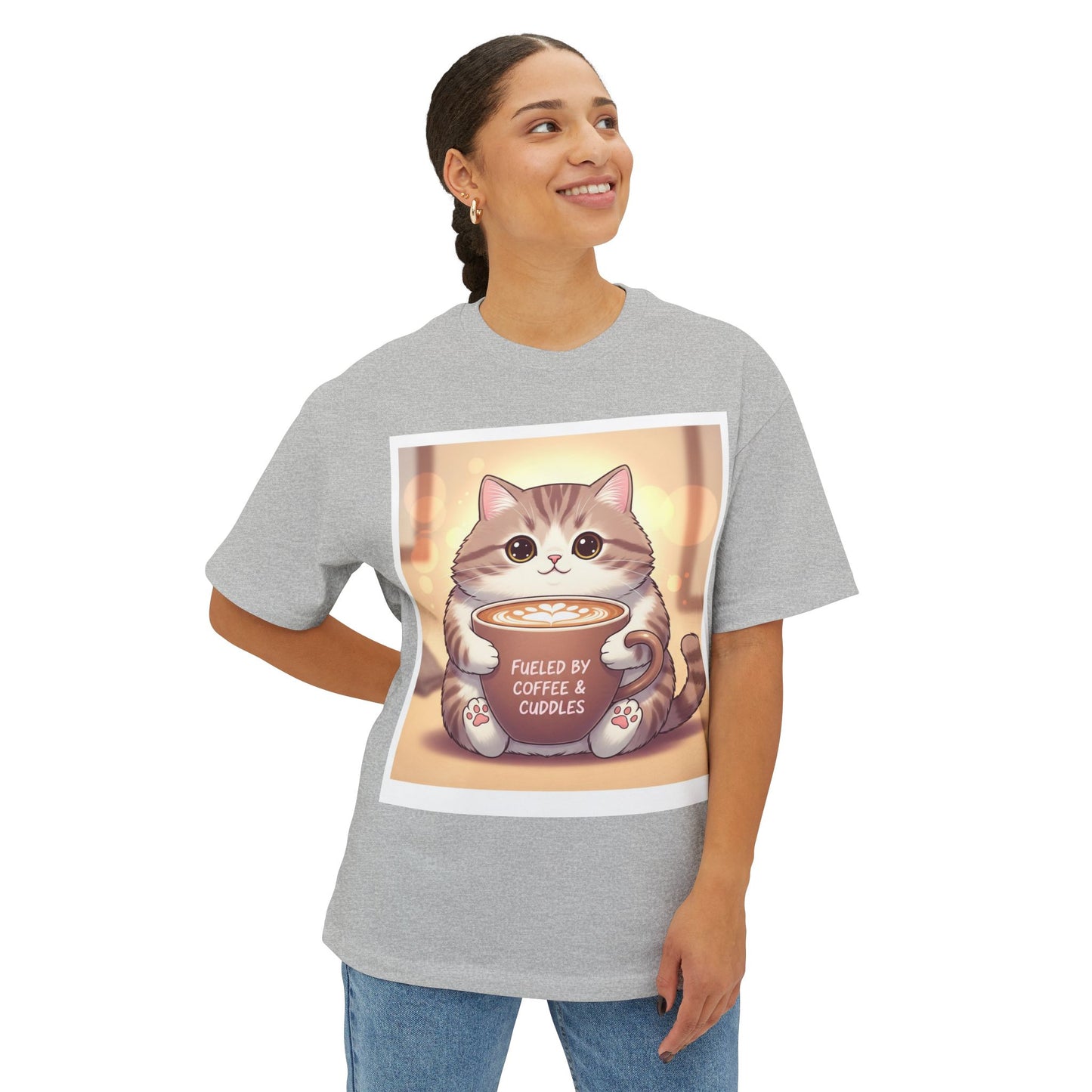 Coffee and Cuddle Unisex Oversized Boxy