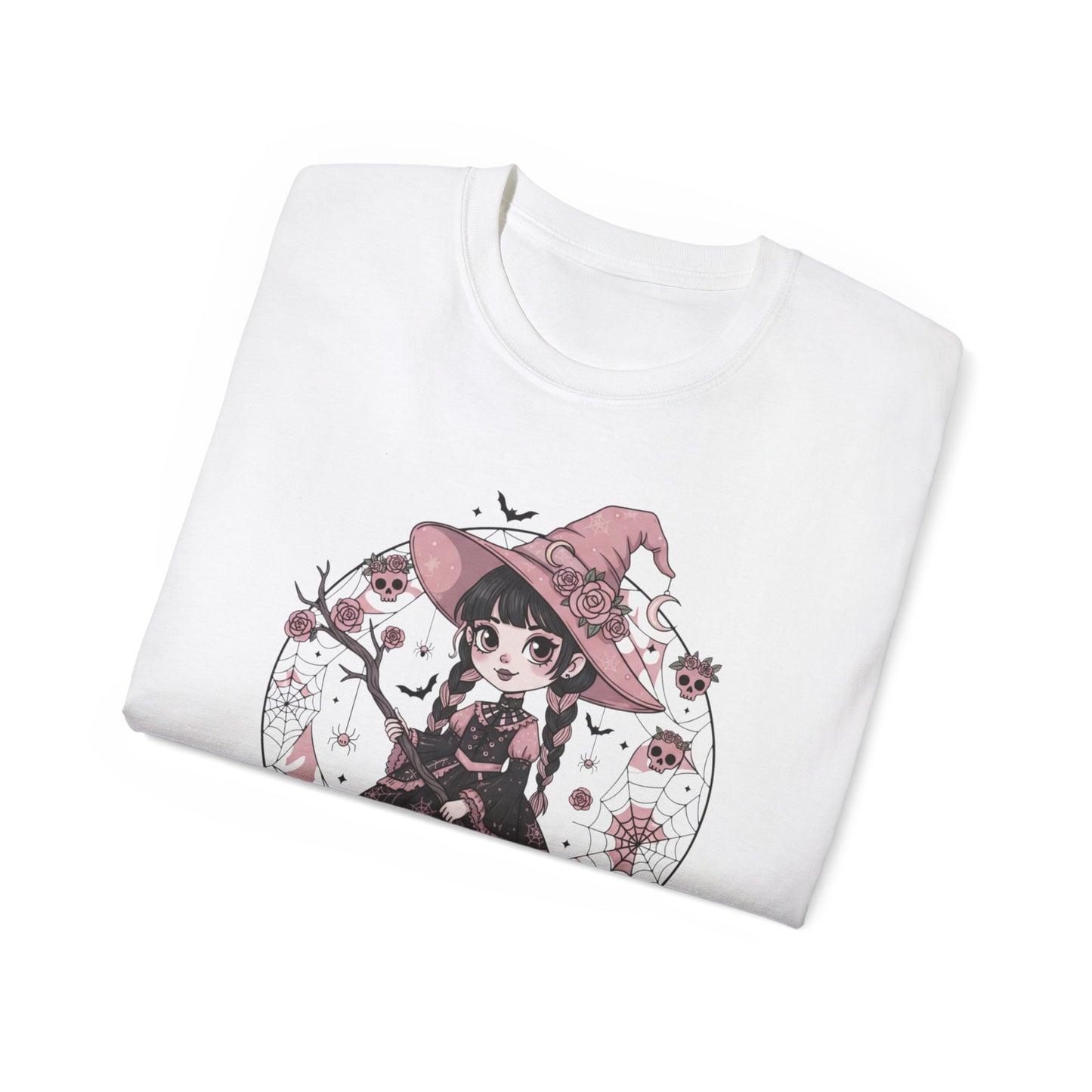 Spooky & Sweet Witch Halloween T-Shirt | Cute Witchy Unisex Graphic Tee