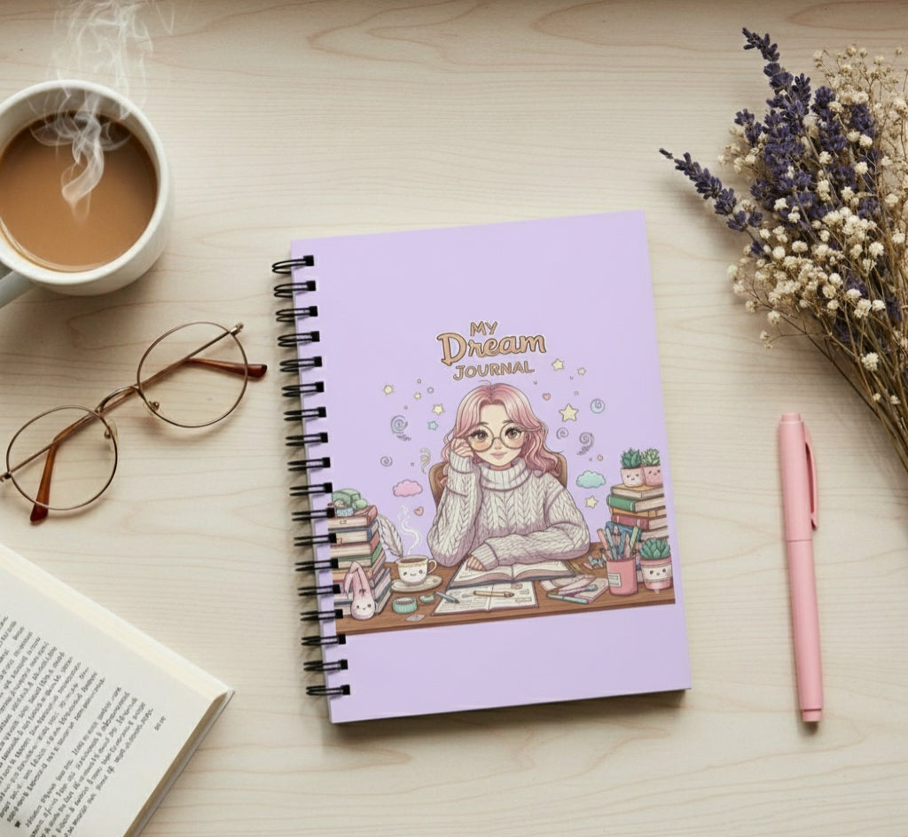 Aesthetic Manhwa style Journal – Cute Pastel Notebook