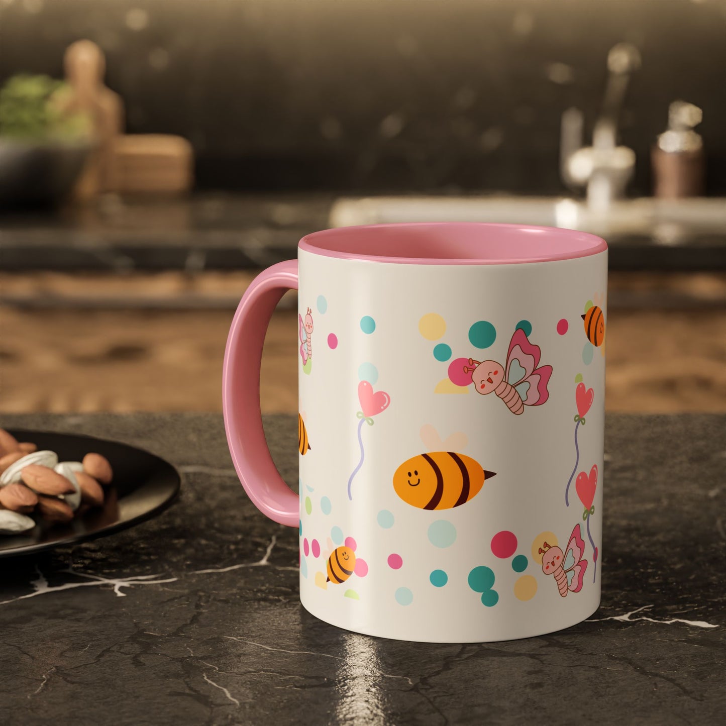Cute Bee & Fairy Kids’ Mug – Colorful Drinkware