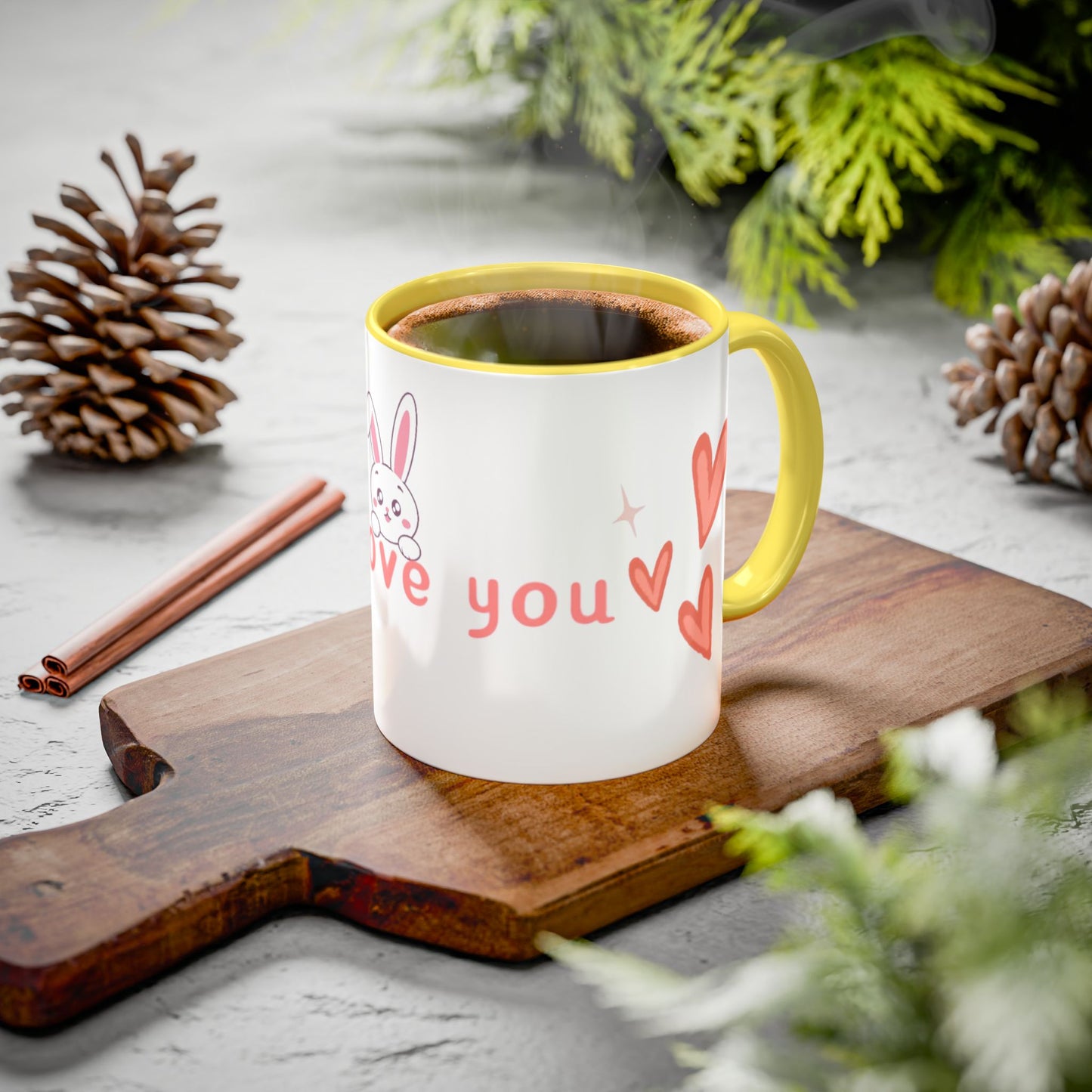 Colorful Bunny Coffee Mug – Sweet Gift for Love & Friendship