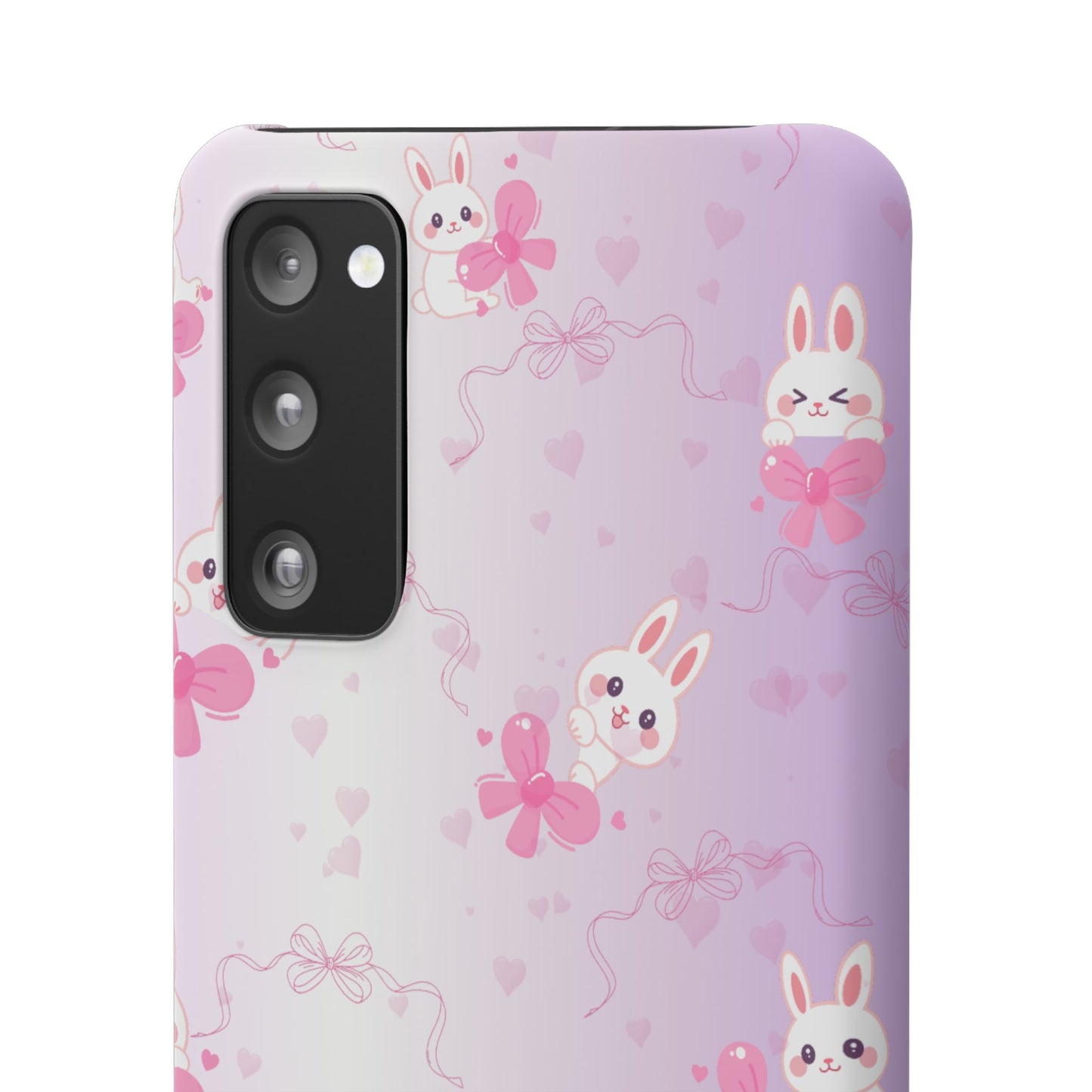 Cute Bunny Snap Cases, Pink Bunny Phone Case, Pastel Animal Phone Cover, Spring Accessories, Gift for Animal Lovers