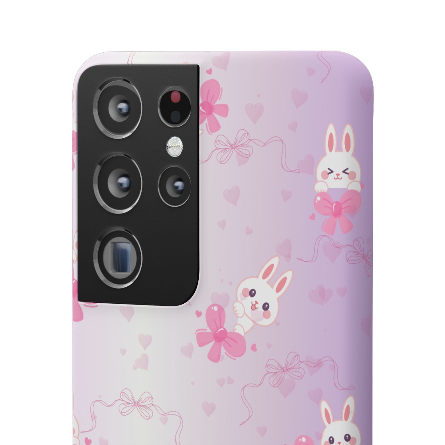 Cute Bunny Snap Cases, Pink Bunny Phone Case, Pastel Animal Phone Cover, Spring Accessories, Gift for Animal Lovers