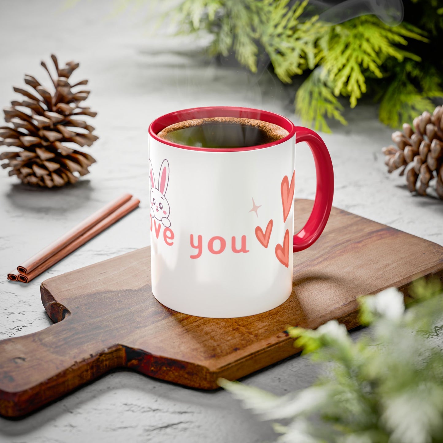 Colorful Bunny Coffee Mug – Sweet Gift for Love & Friendship