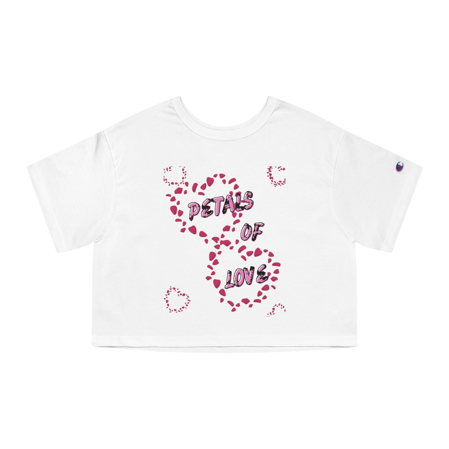 Cropped T-Shirt 'Petals of Love' for Women