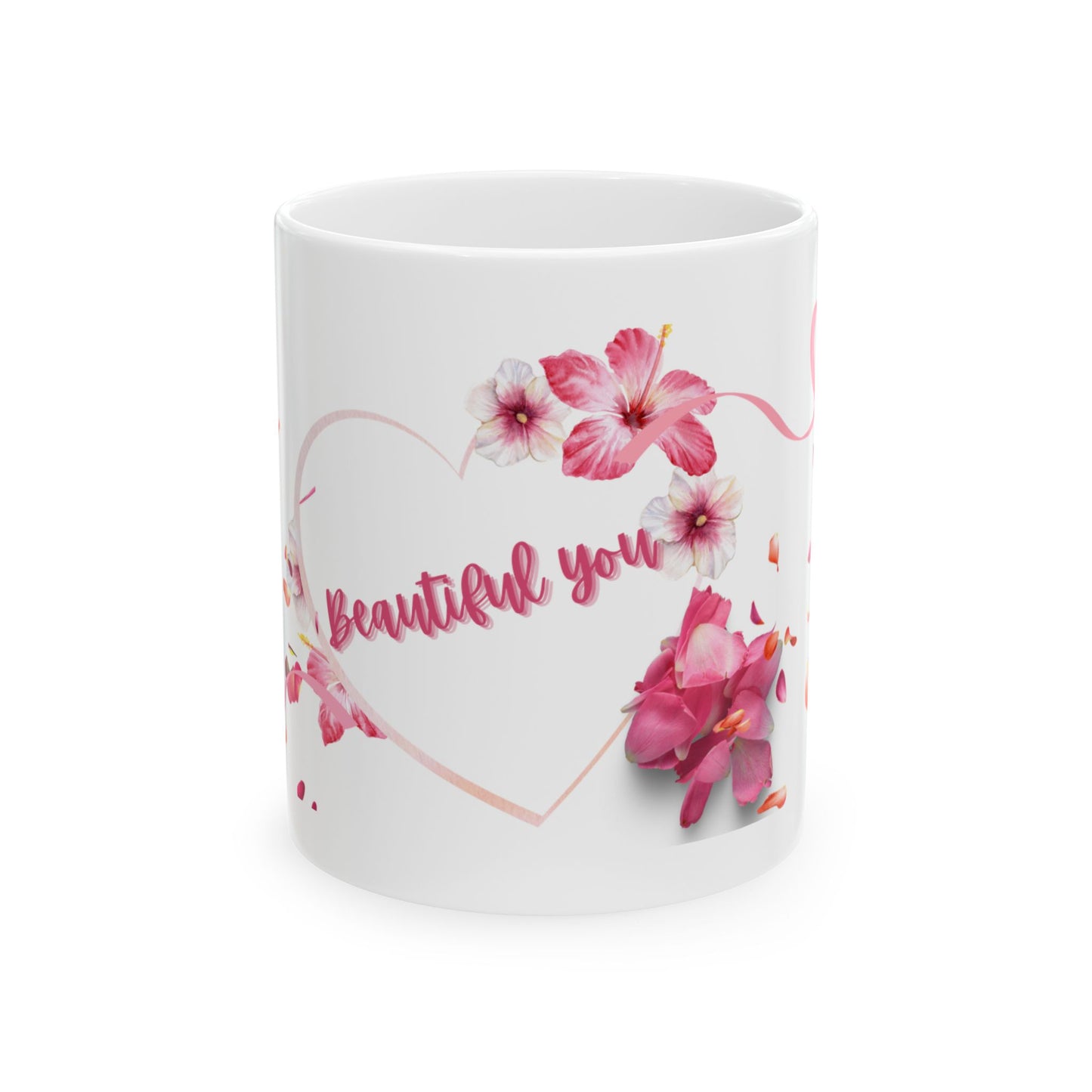 Floral Ceramic Mug – Inspirational Coffee Cup Gift