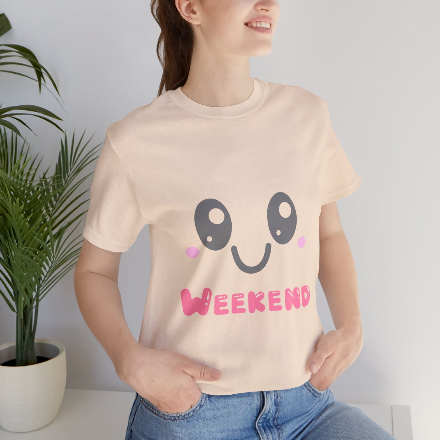 Weekend Kawaii Face T-Shirt