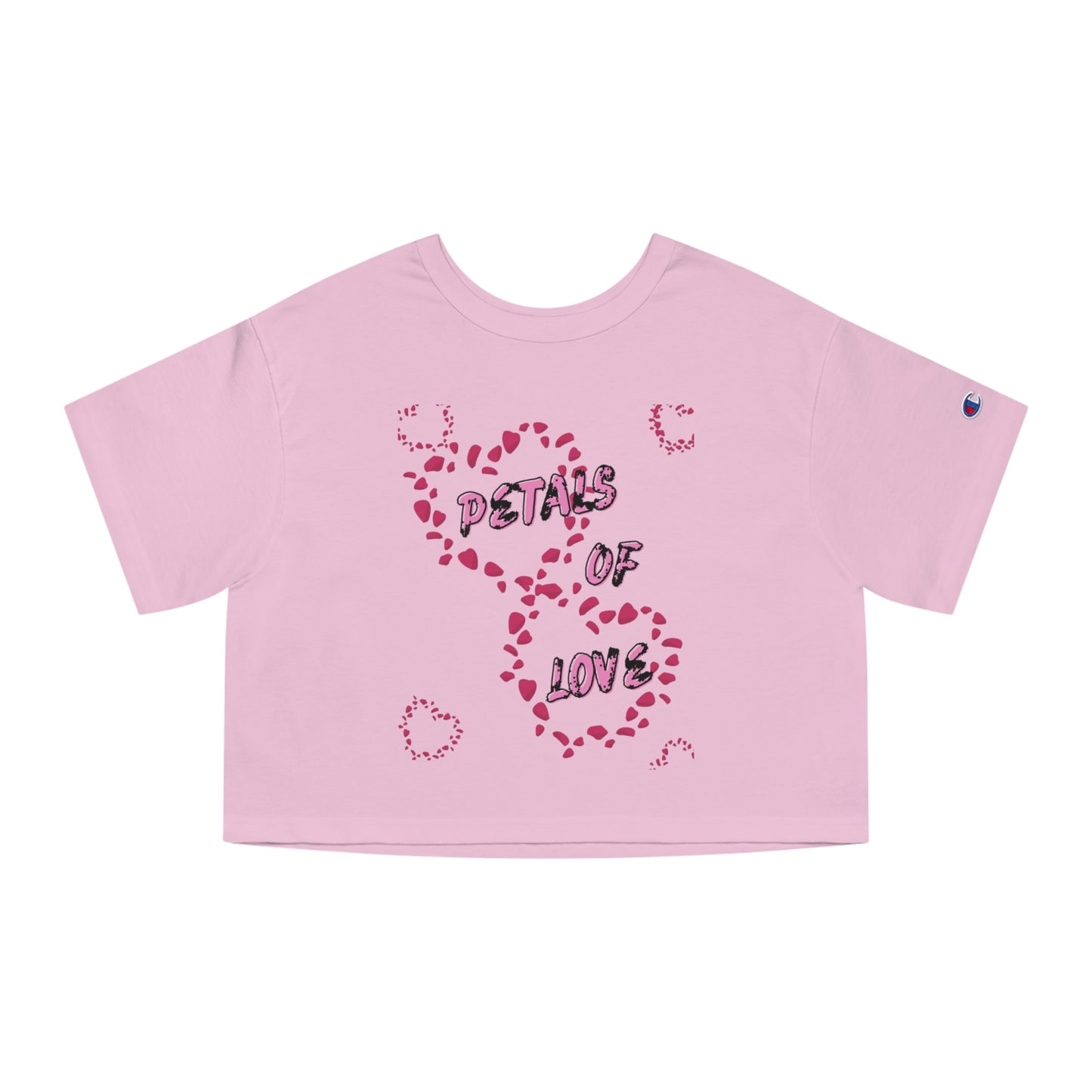 Cropped T-Shirt 'Petals of Love' for Women