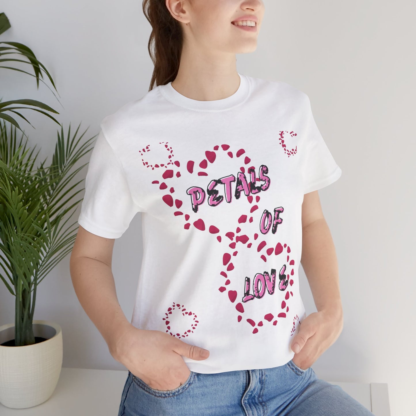 Petals of Love Tee – Floral Graphic Unisex Shirt