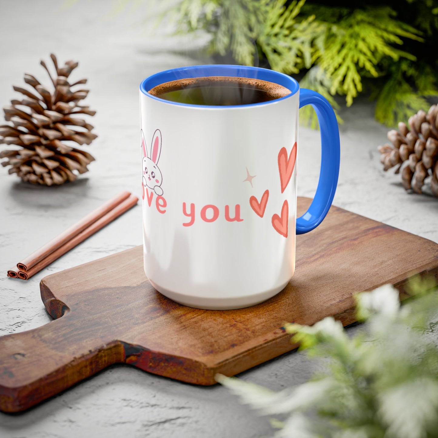 Colorful Bunny Coffee Mug – Sweet Gift for Love & Friendship