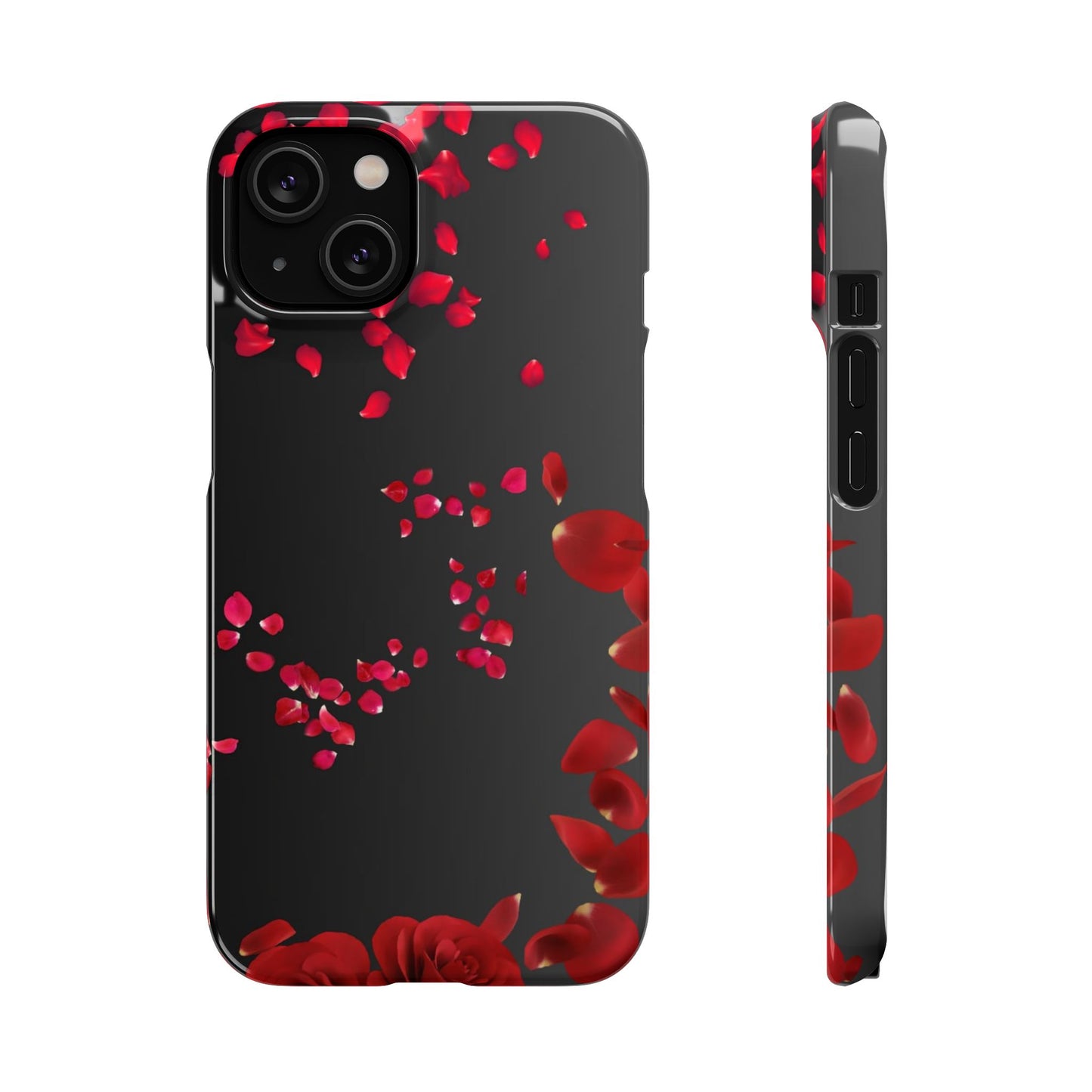 Romantic Floral Phone Case, Snap Case for Lovers, Cute Phone Cover, Gift for Her, Valentine's Day Accessory, Floral Design Snap Cases