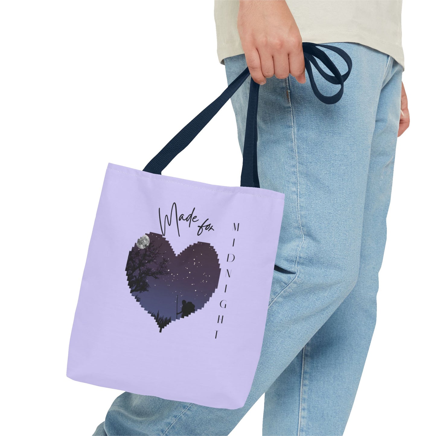 Midnight Heart Tote | Modern, Eco-Friendly Carryall