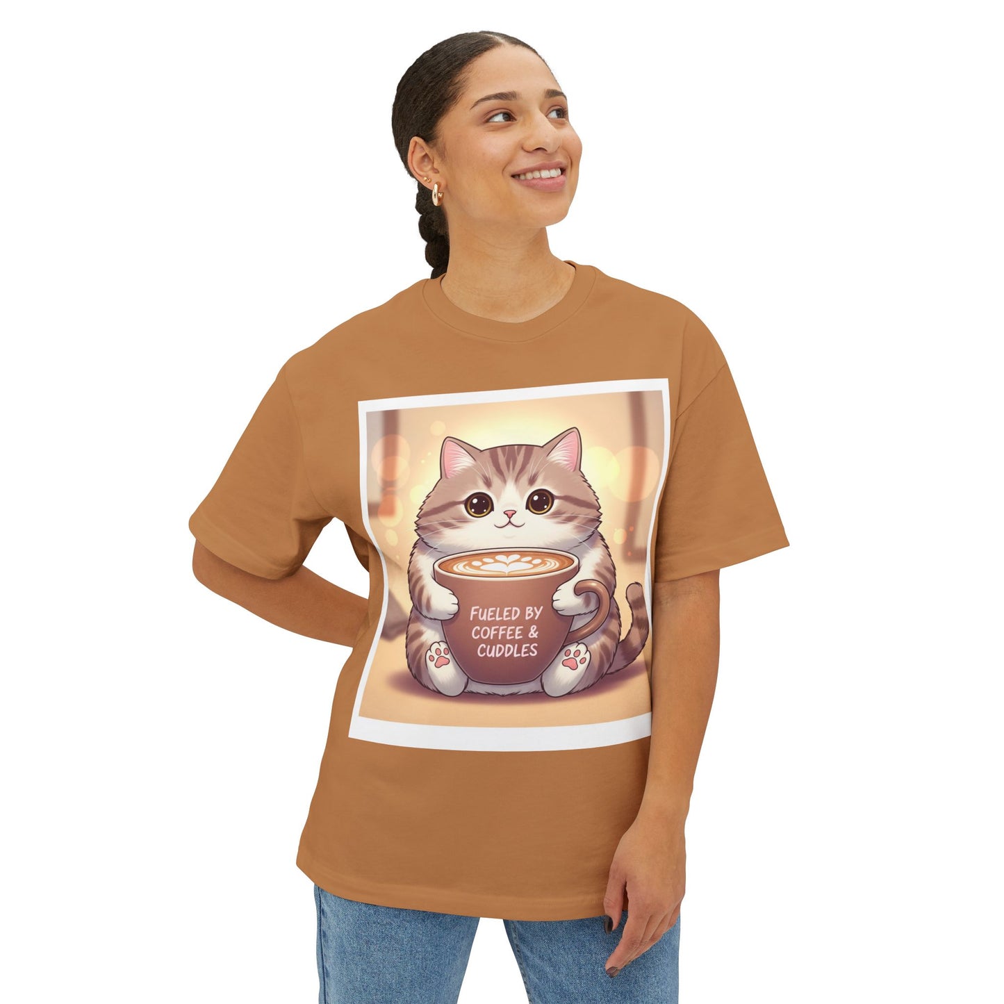Coffee and Cuddle Unisex Oversized Boxy