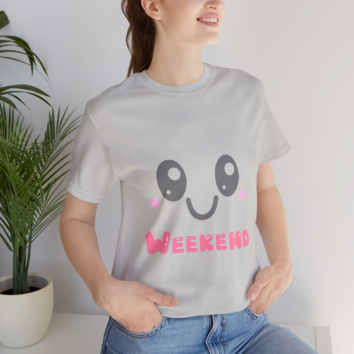 Weekend Kawaii Face T-Shirt