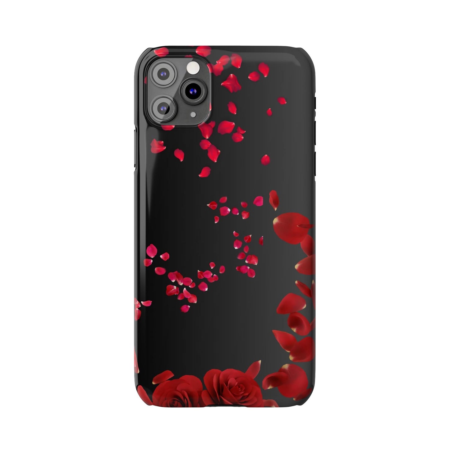 Romantic Rose Slim Phone Case - Floral Design, Love Gift, Phone Accessory, Customizable Cover, Valentine’s Day Present